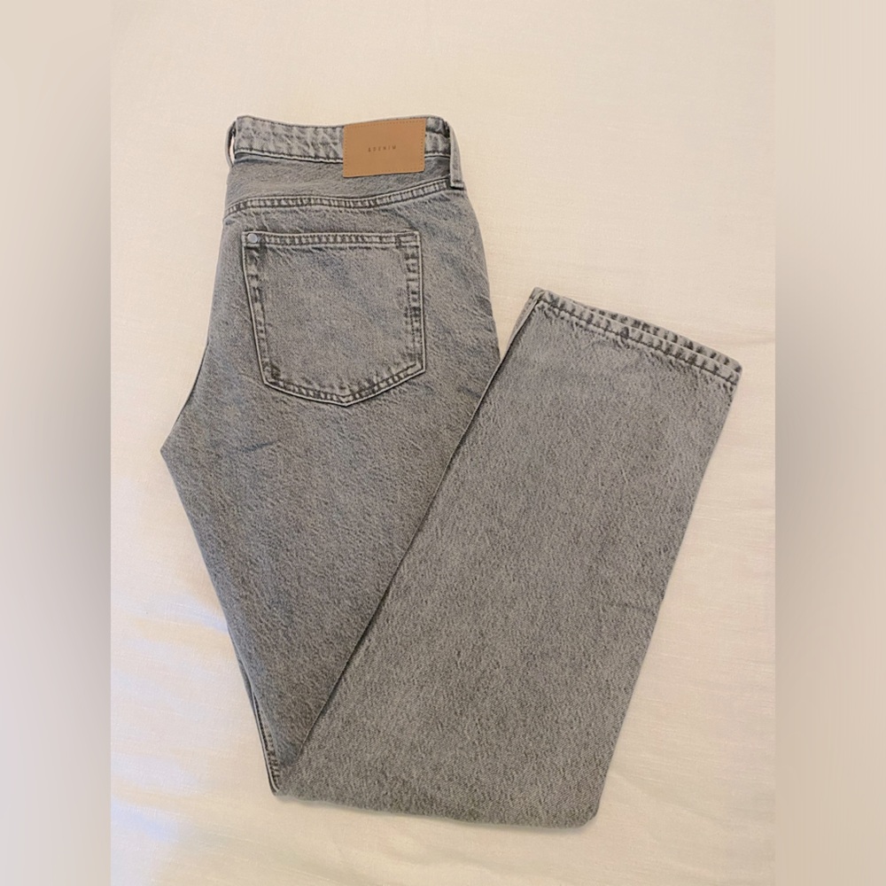 H&M gray straight jeans